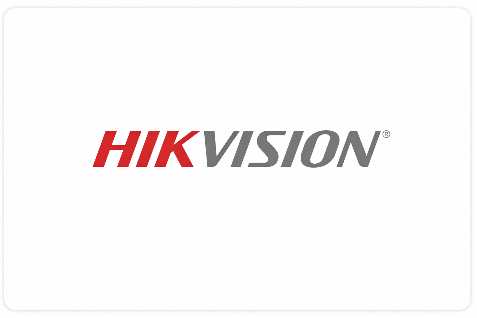 Hikvision logo design on white background